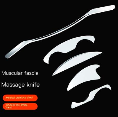 China Stainless Steel Factory Myofascial Release Panel Muscles Massager Gua Sha Scraping Tool for sale