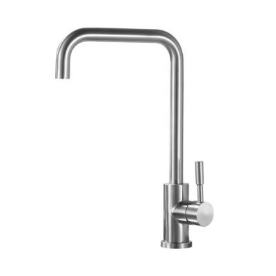 China High Quality Huben Thermostatic Faucets SUS304 Stainless Steel Single Handle Brushed Kitchen Mixer Tap for sale