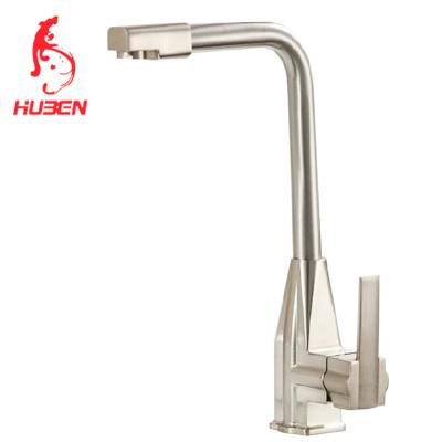 China Thermostatic Faucets Brushed Handle Kitchen Instant Heating High Quality Faucet for sale