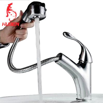 China Metered Faucets Wholesale UPC Basin Pull Out Faucet With Exquisite Water Edge Faucet Parts for sale