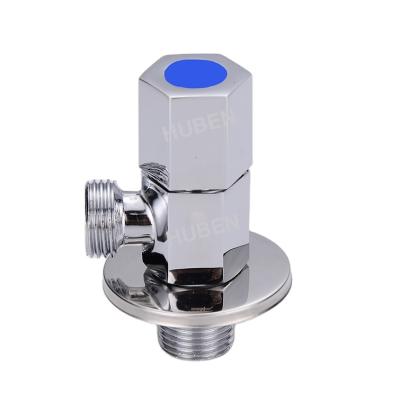 China General Good Price Brass Polished Chrome Ceramic Core Angle Valve Two Way 1/2