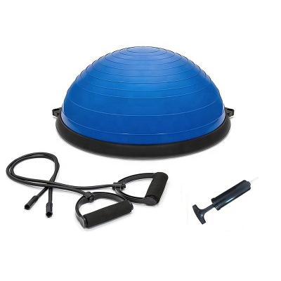 China Best Choice Eco-Friendly Logo Custom PVC Handle Fitness Accessories Exercise Ball for sale