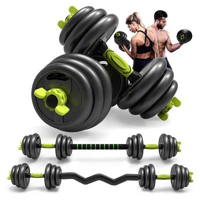 China Universal Gym Home Use Coated Weights Barbell Set Free Weights Adjustable Dumbbell Set for sale