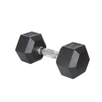 China New Design Fitness Accessories High Quality Strength Training Weight Hex Rubber Free Dumbbell for sale