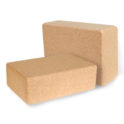 China Hot Selling Goods Cork Block Yoga Block Yoga Exercise Fitness Accessories Rack for sale