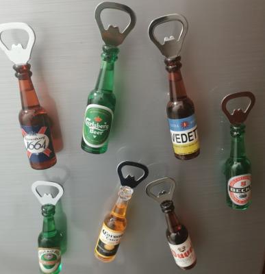 China Fridge Magnet Opener Amazon Success Metal Stainless Steel Magnetic Beer Bottle Opener for sale