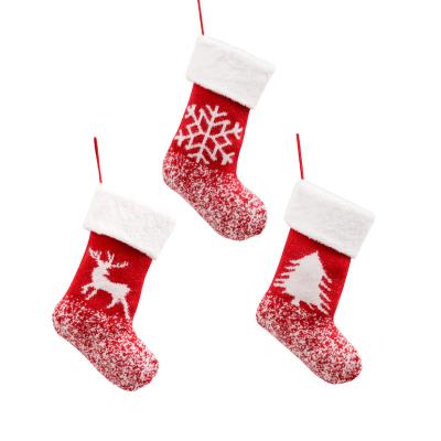 China Wholesale Custom Cute Chirstmas Decor Christmas Storing Snowman Santa Claus Socks Christmas Gift Christmas Decor Candy Gift Bag for sale