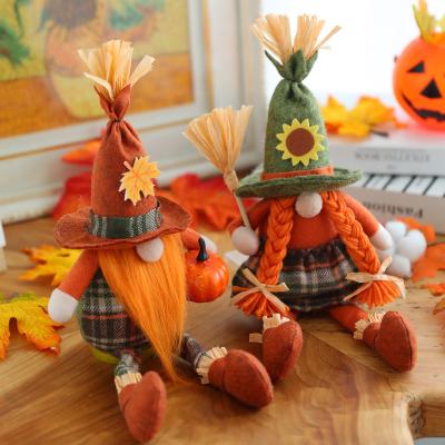 China Custom Handmade Stuffed Faceless Cloth Gnomes Gonk Cloth Plush Halloween Gnomes Doll For Halloween Decorations for sale