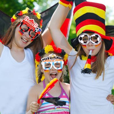 China 2022 Outdoor Advertising Display Qatar World Cup Glass Decoration Photo Props Soccer World Cup Fan Party Glasses for sale