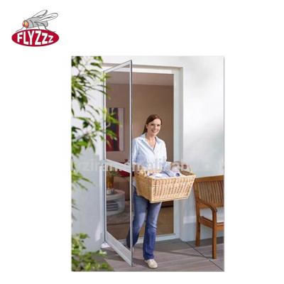 China Automatic Hinge Aluminum Frame Insect Screen Door for sale