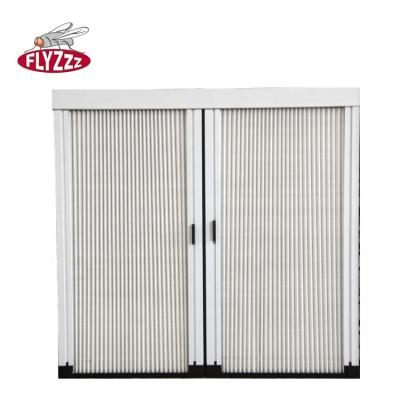 China Easy Install / Best Price Durable Lightweight Mosquito Insect One Way Pleated Folding Mesh Screen Door for sale