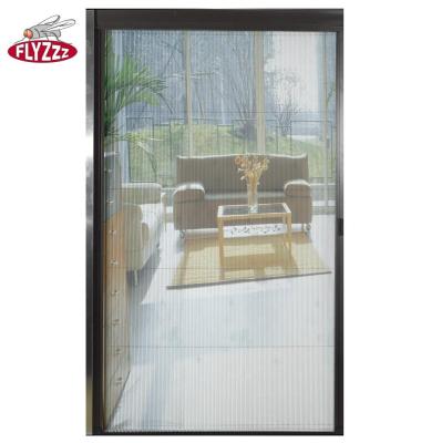 China New Design Aluminum Profile Folding Screen Anti Mosquito Barrier Free Screen Door for sale