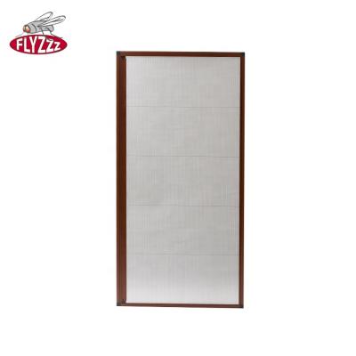 China Easy Install / Durable Lightweight Anti Mosquito Pleated Aluminum Mesh Profile Fly Screen Door for sale