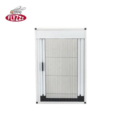 China Easy Install / Durable Lightweight Aluminum Frame Anti-Insect Plissé Screen Door With Chain for sale