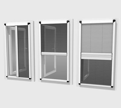 China Anti Mosquito / Insect Screening Modern Decorative Household DIY Pleated Insect Screen Window for sale