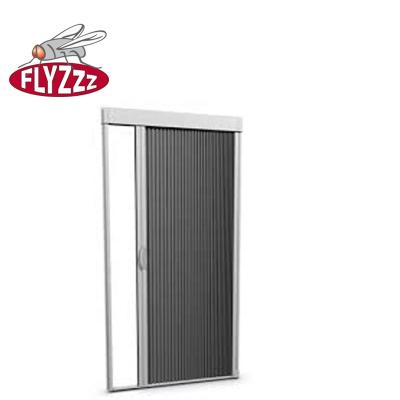 China Easy Install / Security Mesh Pleated Insect Retractable Screen Door Durable Lightweight Wholesale Aluminum Mesh Screen Door for sale