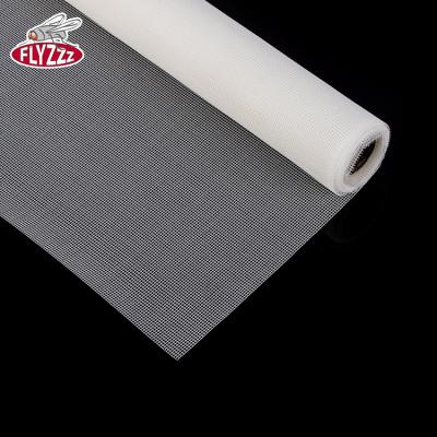 China Easy Installation Fiberglass Net Anti Fly Retractable Fly Insect Fiberglass Window Screens White Color Insect Fly Screens for sale