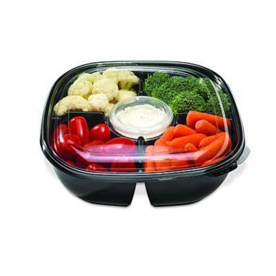 China Recyclable Factory Provides Commercial Food Grade Plastic Lunch Boxes Meat Containers for sale