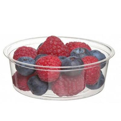 China Factory Price Large Capacity Fresh Fruit Packing Container Recyclable Plastic Salad Container for sale