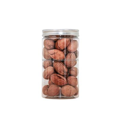 China Hot Materials Fashion Clear Recycled Plastic Pet Container Food Jar With Plastic Lid for sale