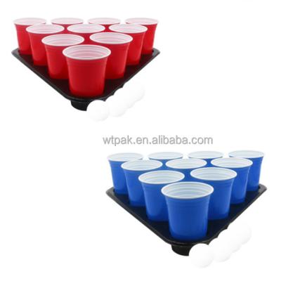 China Customized Hot Selling Beerpong Multi Colors Amazon Party Logo Printing Cups 12oz 16oz Red Disposable Cup Wholesale Plastic Cup for sale