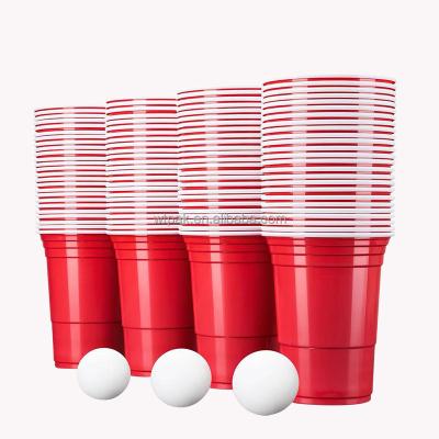 China Customized Printing Logo China Manufacturer Red Beer Pong Mug 12oz hotsale on Amazon for sale