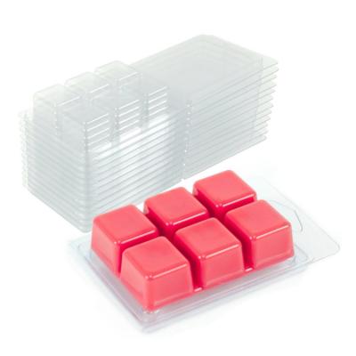 China Recycled Materials Clear PET PVC Blister Wax Melt Clamshell Packaging Box for sale