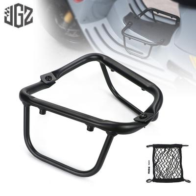 China No Motorcycle Aluminum Luggage Rack Front Support Holder Foot Bracket Net Bag For VESPA GTS 125 150 200 250 300 GTV 300 2013 - 2021 for sale