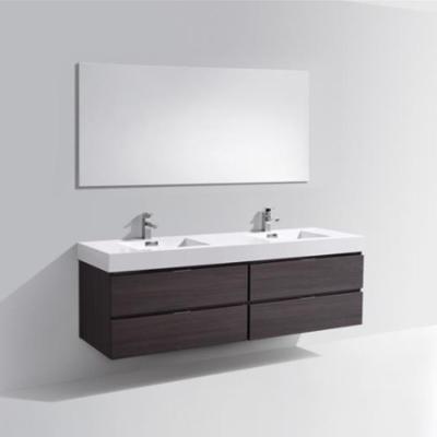 China Wholesale Modern Double Bathroom Vanity Set Modern Bathroom Vanity Design With Double Sink for sale