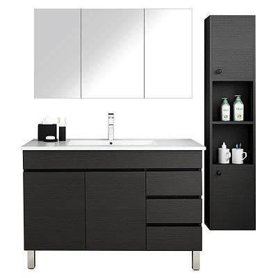 China Unique Design Environmentally Friendly Hot Selling Bathroom Vanity Wall Mounted Bathroom Vanity Cabinet With Led Mirror for sale