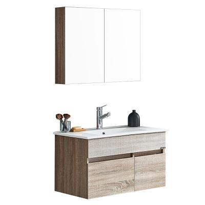 China PVC Modern European Square Bathroom Cabinet Furniture Bathroom Vanity Bathroom Style Cabinet for sale