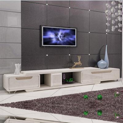 China Adjustable Single Wood Wooden TV Stand Luxury Cabinet Modern (Height) TV Furniture for sale