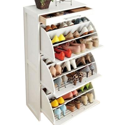 China High Gloss (Height) Style White Adjustable Shoe Cabinet And Simple Shoe Cabinet Furniture for sale