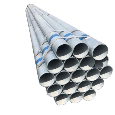 China Barrier Schedule 40 Pipe Post Galvanized Steel Pipe Tensile Strength Liquid Zinc Pipe Hot Dipped Steel Pipe for sale