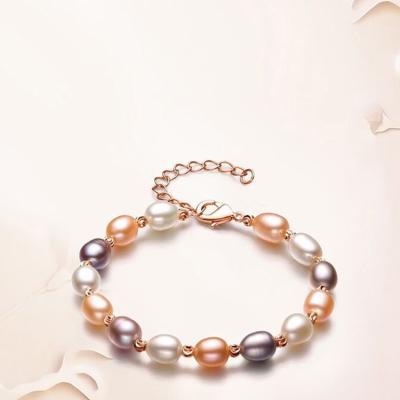 China 2022 TRENDY Europe and the United States hot selling simple freshwater pearl bracelet girl fashion charm bracelet for sale