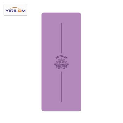 China 100% Natural Rubber Portable Rubber Yoga Mat Bodybuilding Equipment for sale