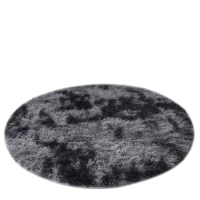 China Famous INS factory home supply network tie-dye progressive round rug living room sofa bedside window carpet for sale