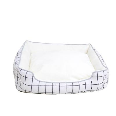 China Four Seasons Mechanical Water-Washable Plaid Wash Dog Cat Kennel Small Canvas Kennel and Large Dog Pet Supplies Pet Kennel Cat and Dog Mattress for sale