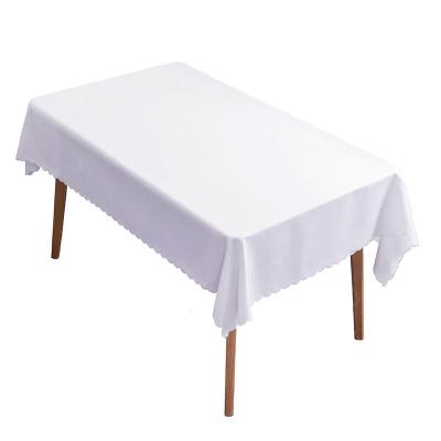 China Nordic Rectangular Elegant White Waterproof Oil Free Tablecloth Rectangular Tablecloth For Dining Table for sale