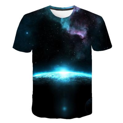 China Latest Design Top Quality Sports Boys Sportswear Star Universe Anti-Shrink Promotional T-Shirt for sale