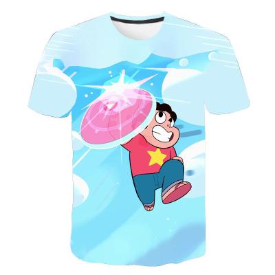 China 2021 Anti-Wrinkle Printed Logo Custom Jersey Cartoon Printing T-shirts For Men Short Sleeves Casual Style for sale