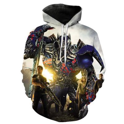 China Anti-Wrinkle 3D Copy Sublimated Fashion Car Movie Hoodie Women Polyester Sweatshirts Wholesale for sale