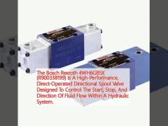 The Bosch Rexroth 4WH6GB5X (R900338199) Is A High-Performance, Direct-Operated Directional Spool Valve Designed To Control The Start, Stop, And Direction Of Fluid Flow Within A Hydraulic System.