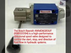 The Bosch Rexroth 4WMD6GB5X/F (R900335194) is a high-performance directional spool valve designed to control the start, stop, and direction of fluid flow in hydraulic systems.