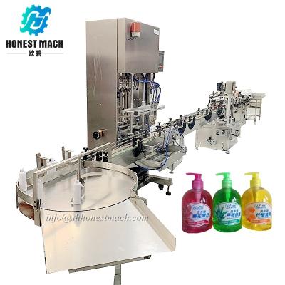 China automatic food hand soap filling machine for sale, liquid soap filling machine in stock for sale