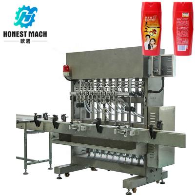 China automatic food shampoo filling machine for sale,automatic shampoo bottle filling machine in stock for sale