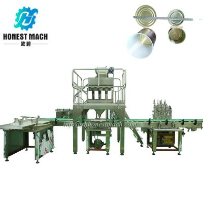 China Food hot sale factory direct tin can filling machine for green coffee beans ready to ship for sale