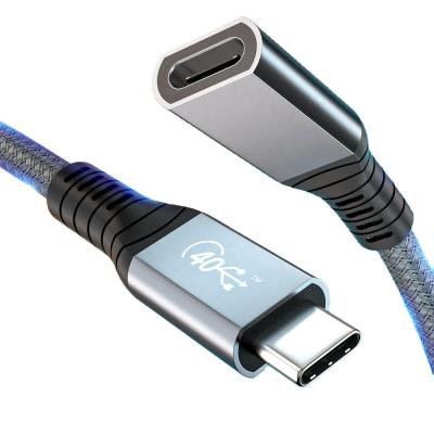 Κίνα 5.5mm 40Gbps USB 4 Extension Cable 100W Type C Male To Female προς πώληση