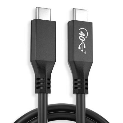 Cina FCC Certified 0.8m Thunderbolt 3 USB Cable 40Gbps PD 100W Charging Full Featured in vendita