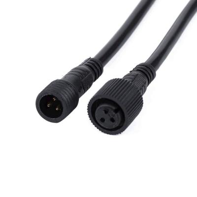 China Messing 3 Kabel 3Pins van de Kernenod5.0mm de Openluchtverlichting maakt Machtskabel waterdicht Te koop